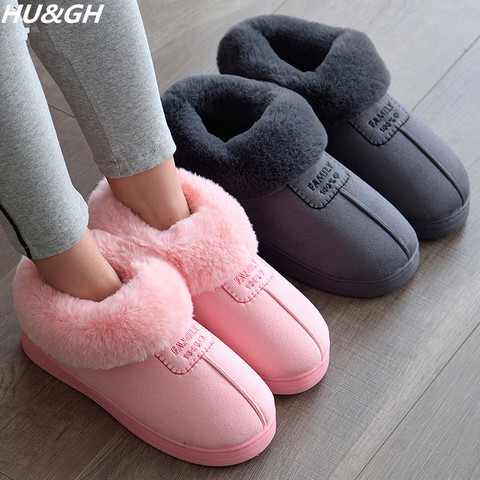 Winter 2022 warm soft women's fashion and indoor plush slippers Australian U Style high quality Cotton Slippers Size 35-45 ► Photo 1/6