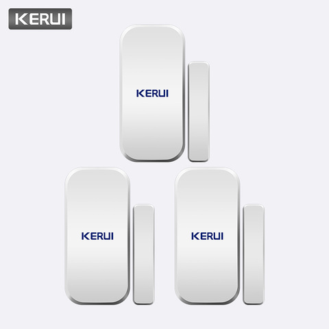 KERUI 3pcs/lot Wireless Magnetic Door Sensor Detectors 433Mhz Door Alarm For Home Alarm System Door Sensor Alarme De Porte ► Photo 1/6