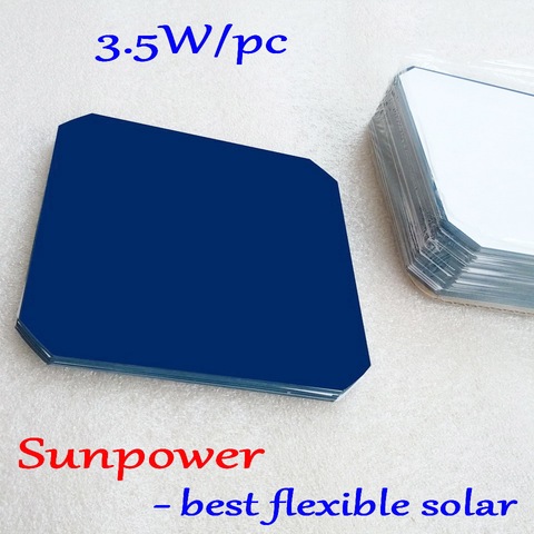 Flexible Sunpower solar cells Max 3.5W/pc DIY monocrystalline flexible solar cells panel can be bent ► Photo 1/1