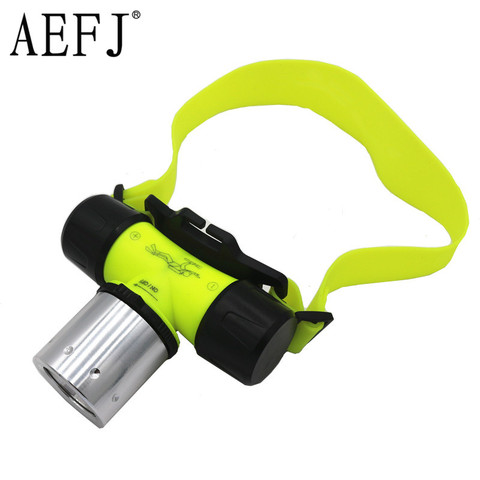 XML T6 LED 3 Mode Waterproof Scuba Diving Headlamp Underwater work  Headlight  Flashlight torch Light ► Photo 1/6