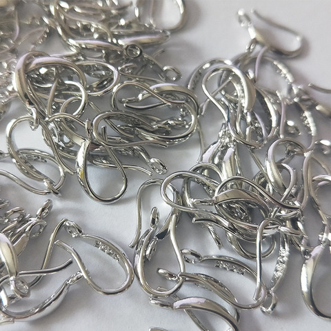 20 pcs/Lot Silver Plated DIY Earring Findings Handmade Earrings Clasps Hooks Fittings For Jewelry Making Accessories ► Photo 1/6