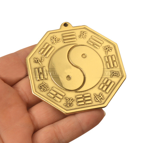 Chinese Feng Shui Tai Chi Pagua Bagua Pakua Copper Mirror The 8 hexagrams For Lucky  Blessing Home decorations Wall Decorative ► Photo 1/6