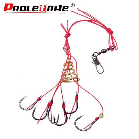 1Pcs Fishing Hooks Fishing Tackle Monsters with Six Strong Carbon Hook Steel Stainless Steel Carp Spherical Explosion Hooks Tool ► Photo 1/5
