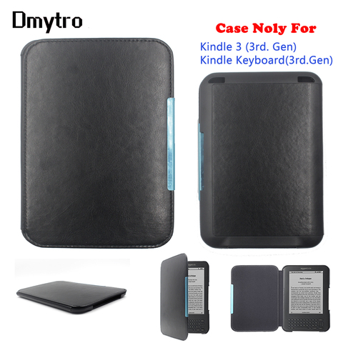 PU leather case for Amazon Kindle 3rd Model D00901 magnetic closured cover Kindle 3 3rd Gen eReader ebook cover case ► Photo 1/6