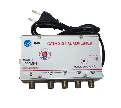 1 In 4 Out CATV Cable TV Splitter Amplifier Digital TV Antenna Signal  Booster amplificador señal