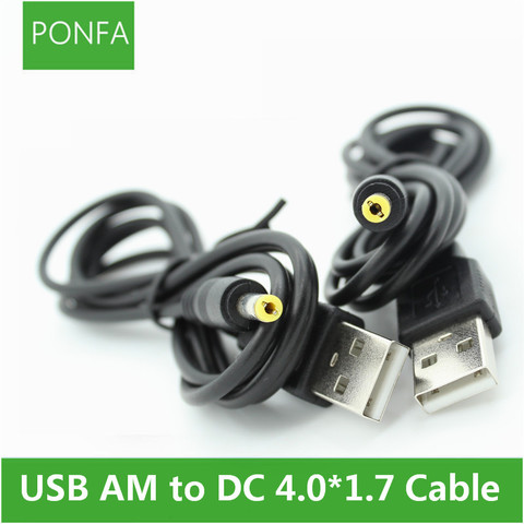 1M 3A Black DC Power Plug cable USB A To DC 4.0*1.7 4.0*1.7mm 4.0mm x 1.7mm 4.0x1.7mm Jack charge charging Cable 3FT ► Photo 1/5