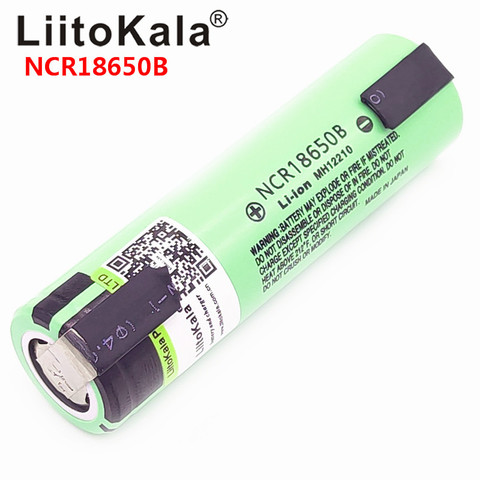 Hot Liitokala 100% New Original NCR18650B 3.7 v 3400 mah 18650 Lithium Rechargeable Battery Welding Nickel Sheet batteries ► Photo 1/6
