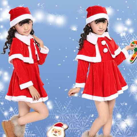 Christmas Santa Claus Suit Top Quality Christmas Costume Suit Baby Boy/Girl 3PCS Kids New Year Children's Clothing Set ► Photo 1/6