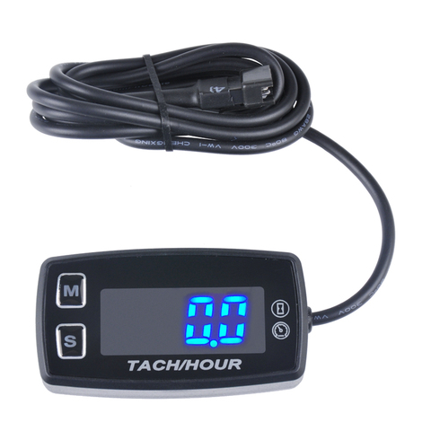 Runleader LED Tach Hour Meter HM035L thermometer voltmeter temperature meter for marine dirt quad bike pit bike golf ► Photo 1/1