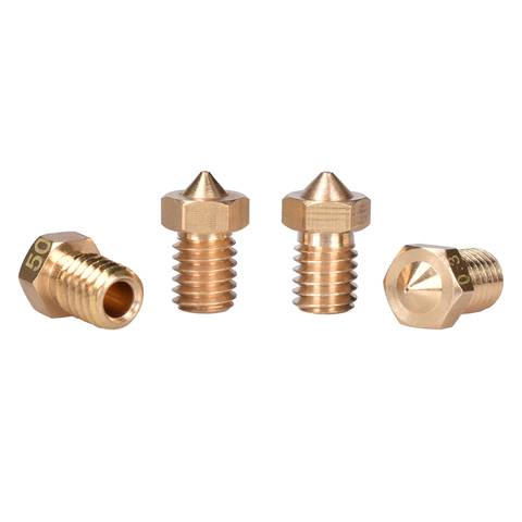 BIQU 3D printer Nozzle 3D V6&V5 J-Head M6 brass nozzle extruder nozzles 0.2/0.25/0.3/0.4/0.5/0.6/0.8/1.0 mm For 1.75mm ► Photo 1/6