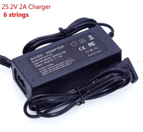 LiitoKala 24 V Charger 25.2v 2A 6 Strings 18650 Lithium Battery Charger DC 5.5 * 2.1 MM polymer battery charger ► Photo 1/4