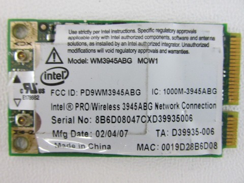Wireless Adapter Card for Intel PRO/Wireless 3945ABG WM3945ABG 3945  MDW1 802.11abg Mini PCi-e Laptop WiFi Card ► Photo 1/1