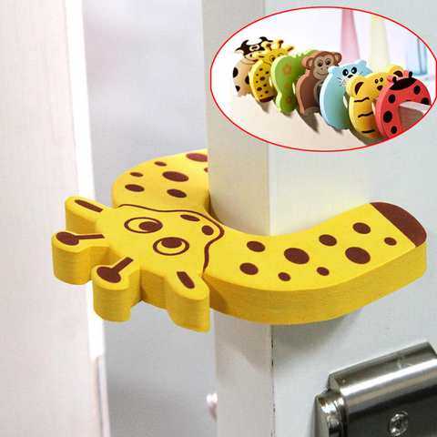 5pc/lot Animal Jammer Baby Kid Children Safety Care Protection Silicone Gates Doorways Decorative Magnetic Door Stopper Gates ► Photo 1/4