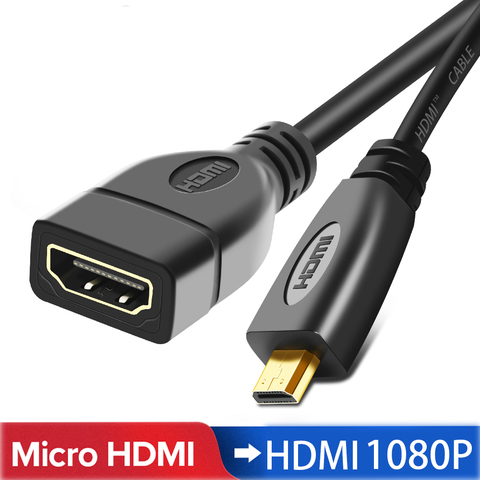 skør Alfabetisk orden forår 1080P Micro HDMI Adapter zu HDMI kabel hdmi extender Kabel Männlich zu  Weiblich Micro HDMI Konverter for notebook HDTV gopro TV - Price history &  Review | AliExpress Seller - Shop3116051 Store | Alitools.io