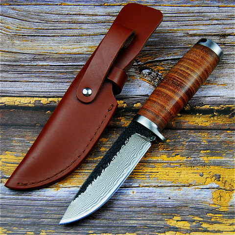 PEGASI Sharp forging 60HRC manual hunting knife second cutting outdoor hunting knife north American tactical straight knife ► Photo 1/6