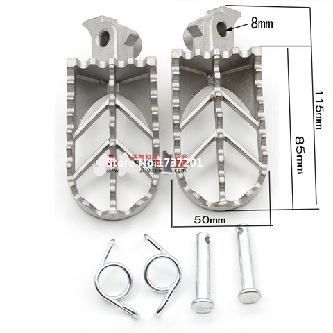 New Foot Rest Pegs Motorcycle Stainless Steel Motorcycle Footpegs For CRF50 XR50 XRF70 CRF70 Pit Dirt Motor Trail Bike Motocross ► Photo 1/4