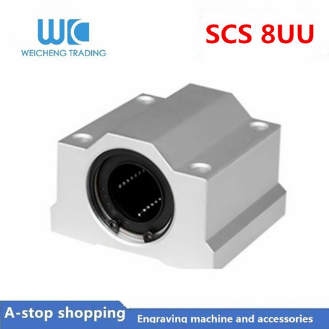 1PC 1pc SC8UU SCS8UU 8mm Linear Ball Bearing Block CNC Router for CNC 3D printer shafts Rod part ► Photo 1/6