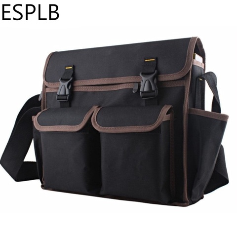 ESPLB Shoulder Tool Bag 12'' Heavy Duty Hard Work Electrician Hardware Toolkit Strap Oxford Multi Functional Tool Bag ► Photo 1/1