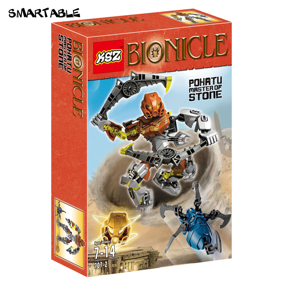 BIONICLE 90pcs Pohatu Stone Land Guardian Figures Building Block Toys Gift Set 