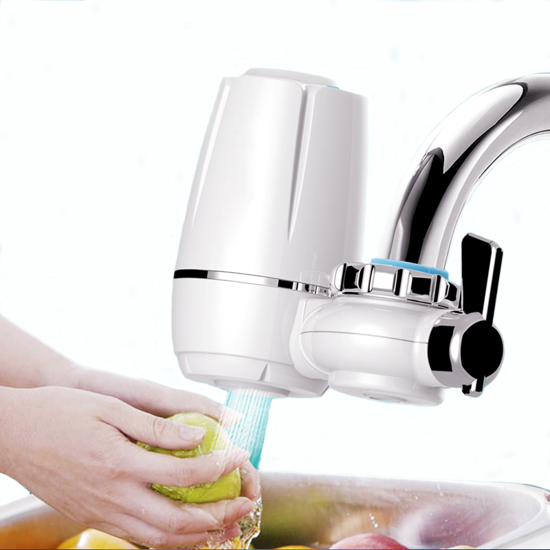 8-Layer Kitchen Tap Faucet Water Filter Purifier Washable Ceramic Percolator