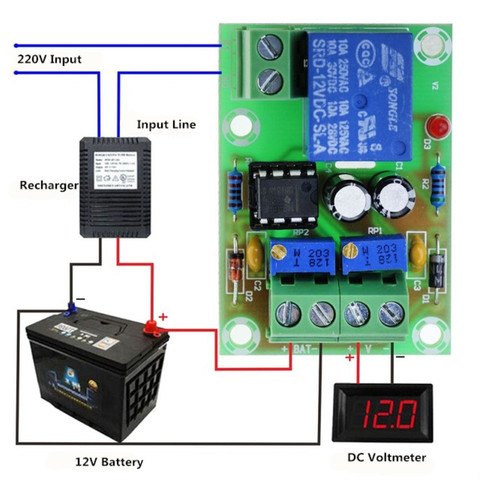 12V Battery Charging Control Board XH-M601 Intelligent Charger Power Control Panel Automatic Charging Power ► Photo 1/5