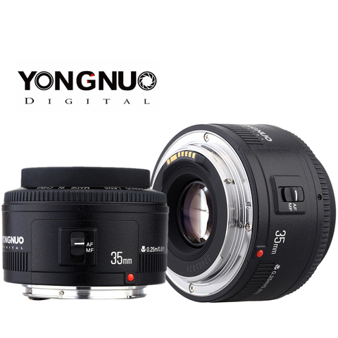 Yongnuo 35mm lens YN35mm F2.0 lens Wide angle Fixed/Prime Auto Focus Lens For Canon 600d 60d 5DII 5D 500D 400D 650D 600D 450D ► Photo 1/6