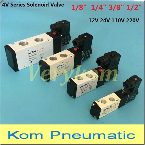 4V210-08 4v110-06 M5 Pneumatic Solenoid Air Valve 1/4