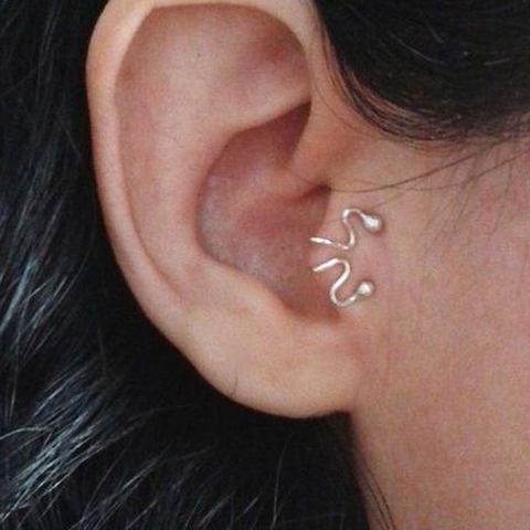 Single Earring Unique New Alloy Branch Tragus Piercing Earring For Women Non Piercing Clip Earring 2022 ► Photo 1/6