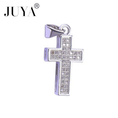Men/Women AAA Zircon Cross Pendant Gold  Copper Material Iced CZ Cross Pendants/Necklace wedding Fashion Hip Hop Jewelry ► Photo 1/6