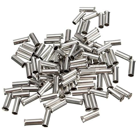 100PCS Non-Insulated Wire Connector Ferrules Electrical Cable Terminal Copper Bare Tinned Crimp Terminal 0.5mm2-16mm2 22-10 AWG ► Photo 1/3