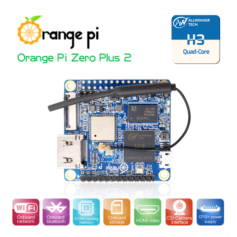 Orange Pi Zero Plus2 H3 Quad-Core, Mini Single Board,Support WIfi, Bluetooth ► Photo 1/5