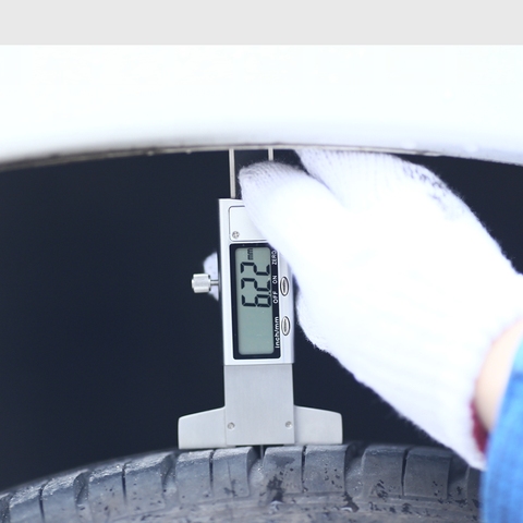 LCD Stainless Steel Digital Tread Depth Gauge 0.01mm Tyre Tread Depth Gauge Caliper Tread Ruler Metric/inch Interchange 0-25mm ► Photo 1/6