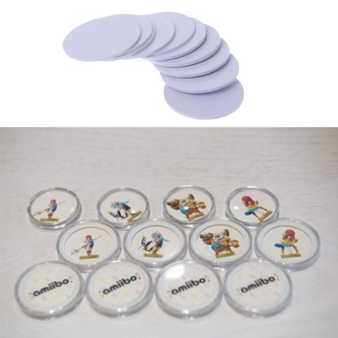 10PCS Ntag215 NFC Tags Sticker Phone Available Adhesive Labels RFID Tag 25mm ► Photo 1/6