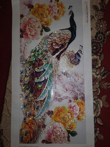 2022 hot sale fashion 5D crystal round diamond painting cross stitch diamond embroidery needwork paste two peacocks for gift zx ► Photo 1/6