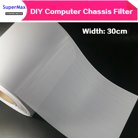 DIY 30CM Computer Mesh Case Fan Cooler PVC Dust Filter Case Dustproof cover Chassis dust net magnetic strip 1meter/lots ► Photo 1/6
