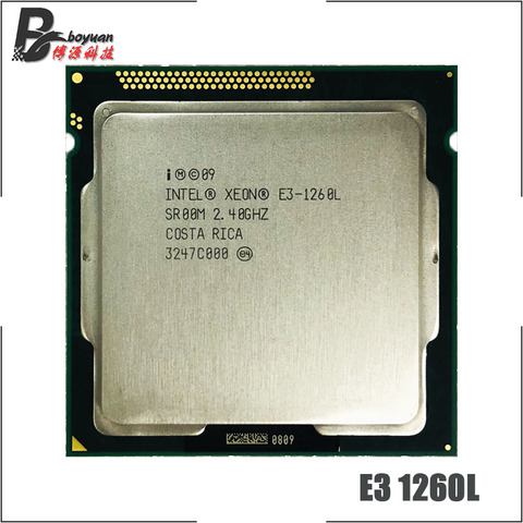 Intel Xeon E3-1260L E3 1260L E3 1260 L 2.4 GHz Quad-Core Eight-Core 45W CPU Processor LGA 1155 ► Photo 1/1