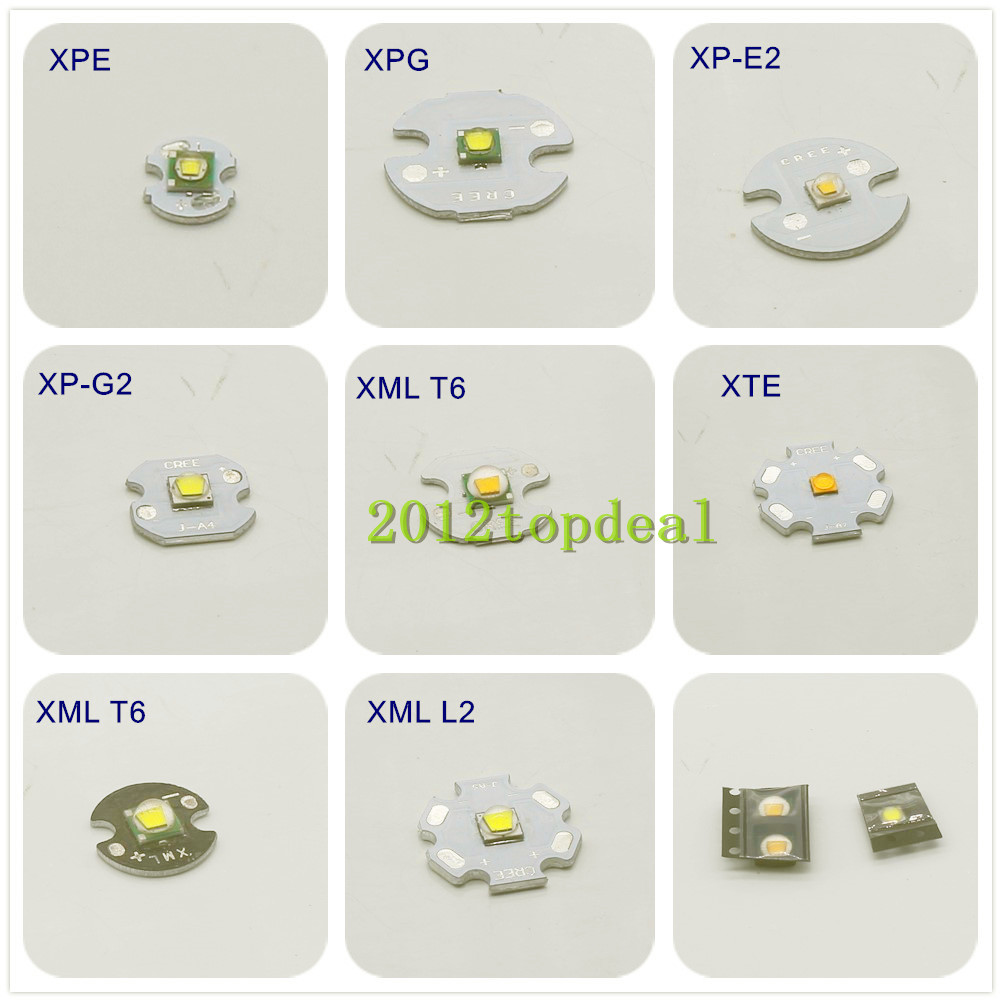 Buy Online 1pc Cree Xpe Xpe2 3w Xte Xpg Xpg2 Xml T6 Xml2 10w Led Emitter Chip Bulb High Power Led Lamp Light With 8mm 12mm 16mm 20mm Pcb Alitools