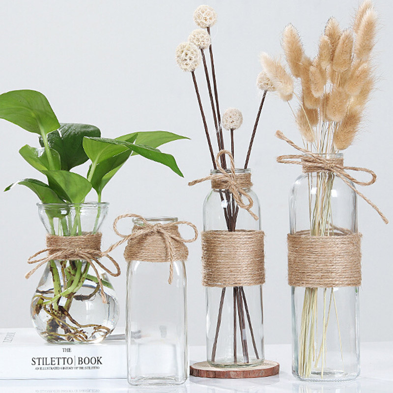 Details about   Dried flowers hydroponic plant vase glass triangle Nordic home decoration 