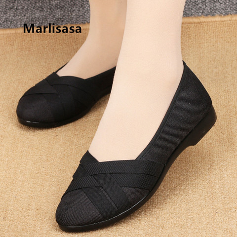 Marlisasa Chaussures Plates Femmes Women High Quality Black Ballet Dance Shoes Lady Cute Grey Comfortable Flat Loafers F2038 ► Photo 1/6