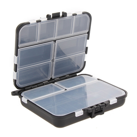 26 Grids Fly Fishing Box Plastic Storage Case Lure Spoon Hook Bait Tackle Connector Pesca Waterproof Fishing Tackle Boxes Black ► Photo 1/6