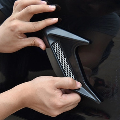2pcs Car Auto Side Vent Air Flow Fender Intake Sticker Car Simulation Side Vents Decorative ► Photo 1/6