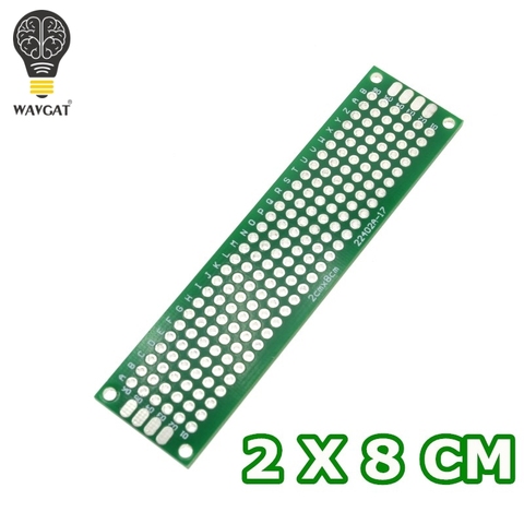 5pcs 2x8 cm double Side Copper prototype pcb 2*8 panel Universal Board  Free Shipping Wholesale ► Photo 1/1