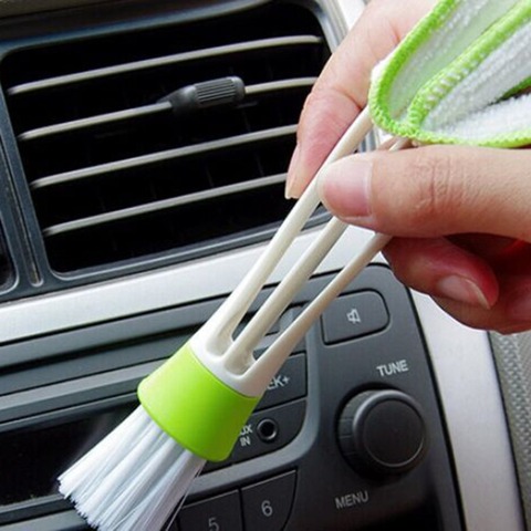 Practical Household Clean Tools Double Slider Car Air Conditioning Outlet Clean Brush Window Blinds Keyboard Cleaner Brush ► Photo 1/6