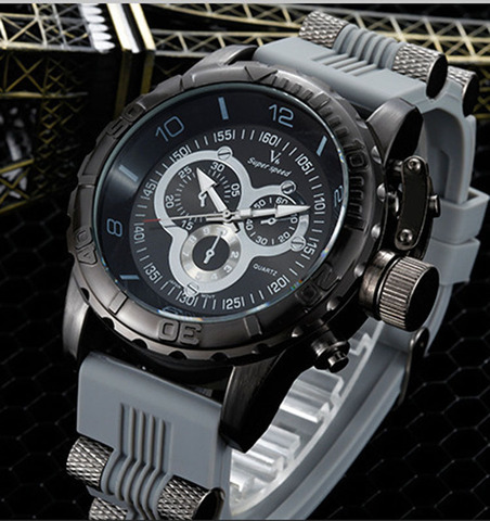 Fashion V6 Brand Military Outdoor Sports Student Watches Silicone Big Dial Man Clocks Casual Male Waterproof Quartz Boy Watches ► Photo 1/6