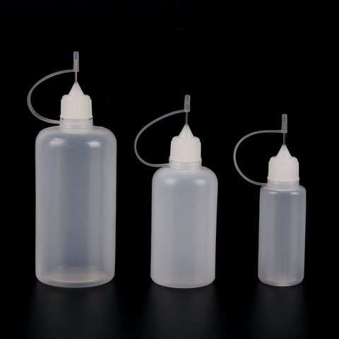 SHNGki 5/10/15/20/30/50/100ml PE Plastic Needle Bottle Cigar Travel Dropper Juice Eye Liquid Container Solvent Light Oils EYE ► Photo 1/6