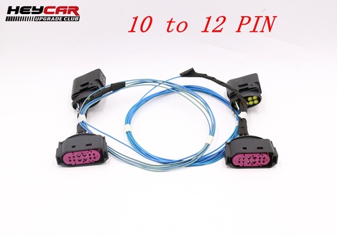 HID Xenon Headlight 10 to 12 Pin Connector Adapter Harness Wire FOR VW Jetta MK5 ► Photo 1/2