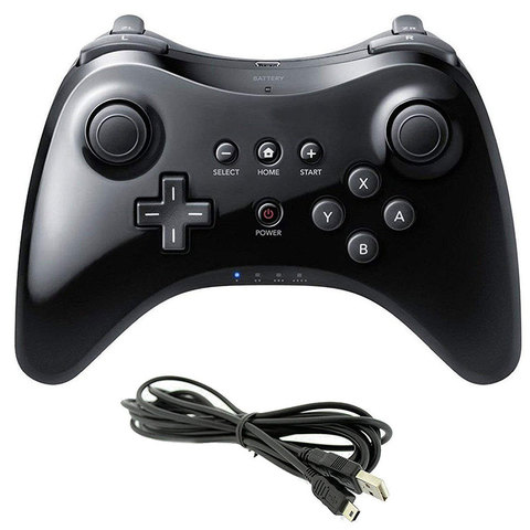 Classic U Pro Gamepad Bluetooth Wireless Remote Controller Dual Analog USB Gaming Joystick For Nintendo Wii For U Pro Game ► Photo 1/6