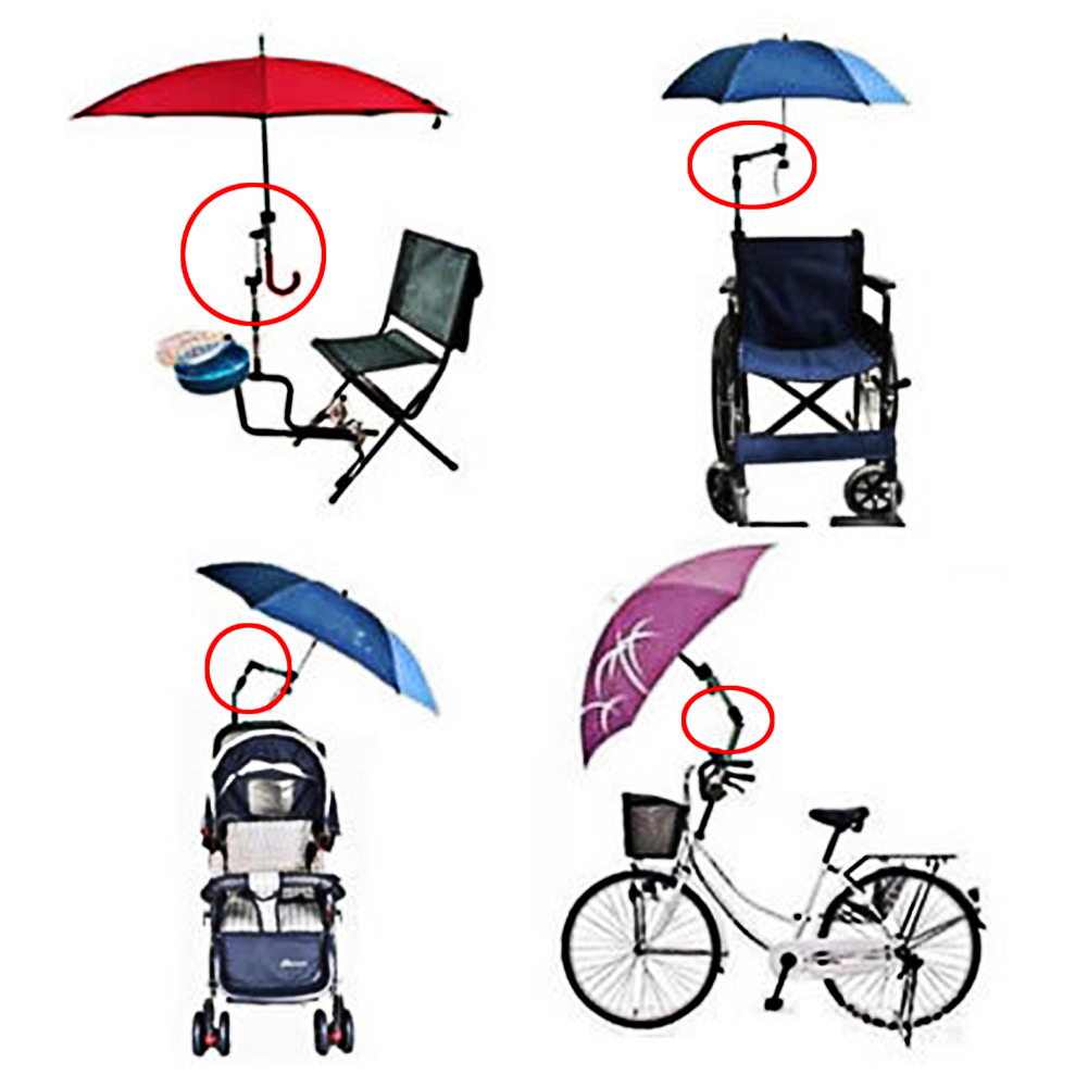 Stroller Umbrella Holder Adjustable Cart Parasol Shelf Bike Umbrella Bracket~ 