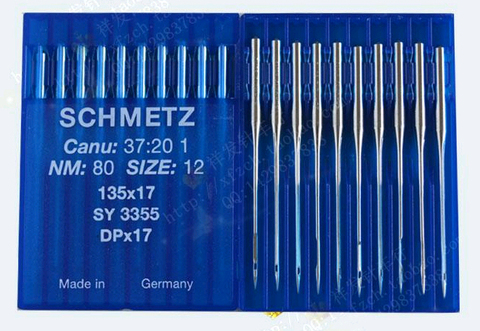 SCHMETZ Sewing Needles, DPx17,SY 3355,135x17, 20 Pcs Needles(2 Packs)/Lot,For Industrial Bartack Sewing Machines,Great Quality! ► Photo 1/2