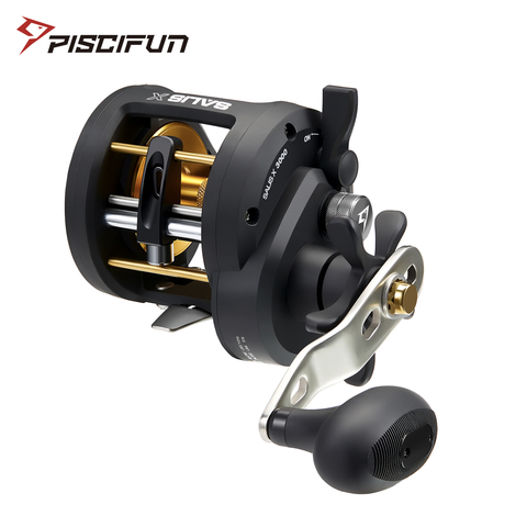 Piscifun Salis X Trolling Reel Up To 17KG Max Drag 6.2:1 Inshore Saltwater Baitcasting Fishing Reel Level Wind Conventional Reel ► Photo 1/6